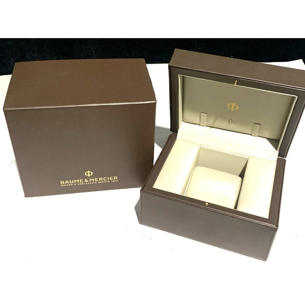 Baume & Mercier Watch Presentation Brown Cardboard Box Display Empty